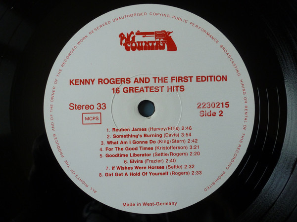 Kenny Rogers. Greatest Hits (2 LP-Set)