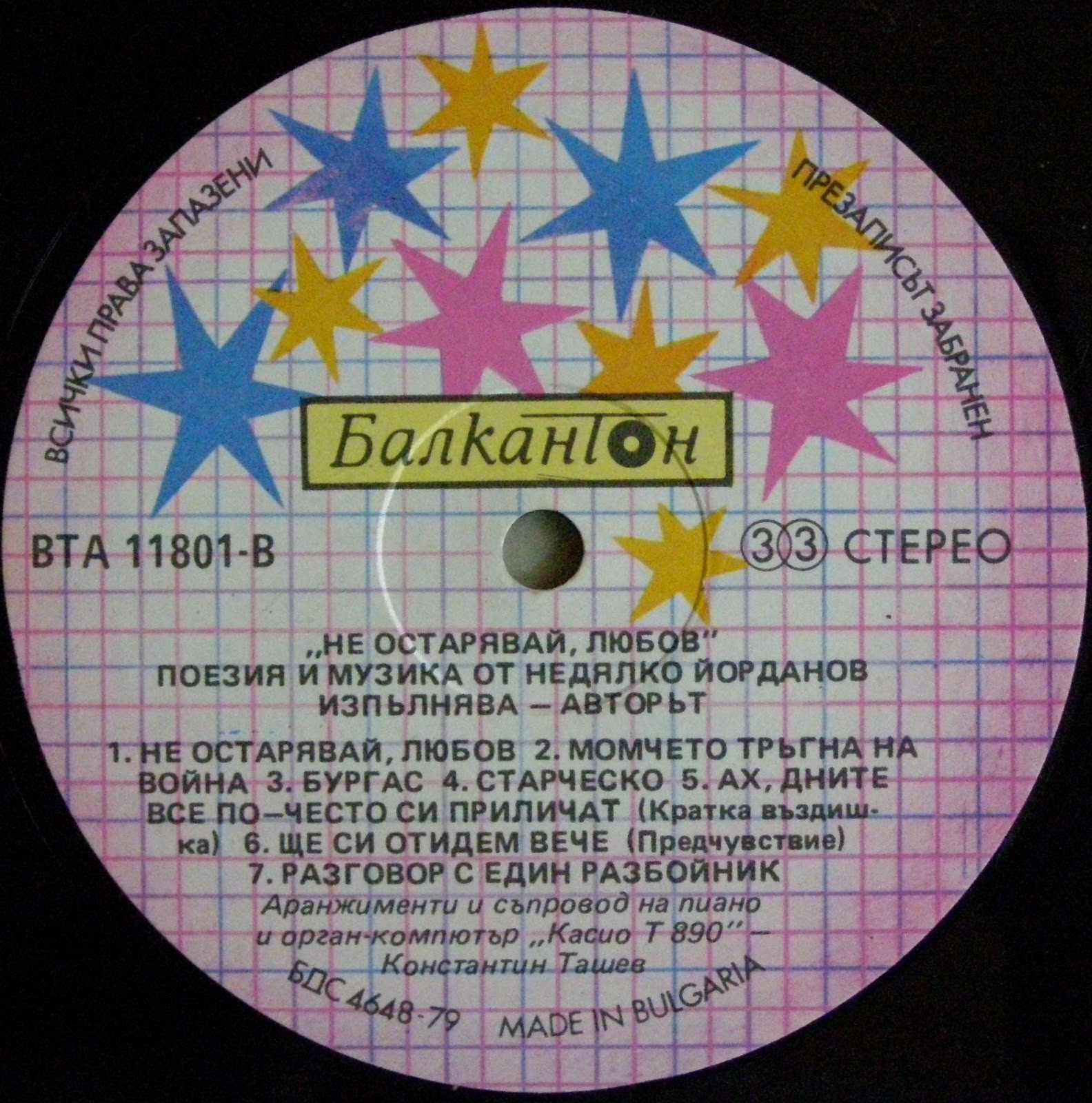 Поезия и музика от Недялко ЙОРДАНОВ. «Не остарявай, любов»