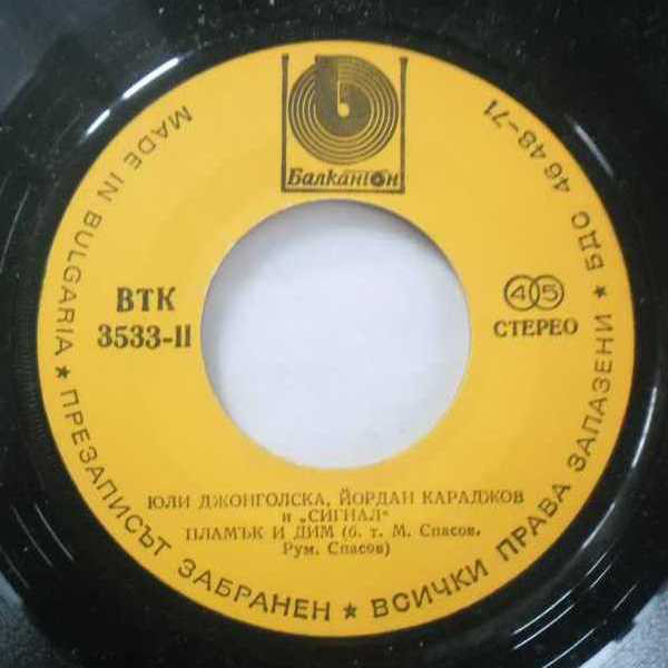 Юли Джонголска,  Йордан Караджов и "Сигнал"