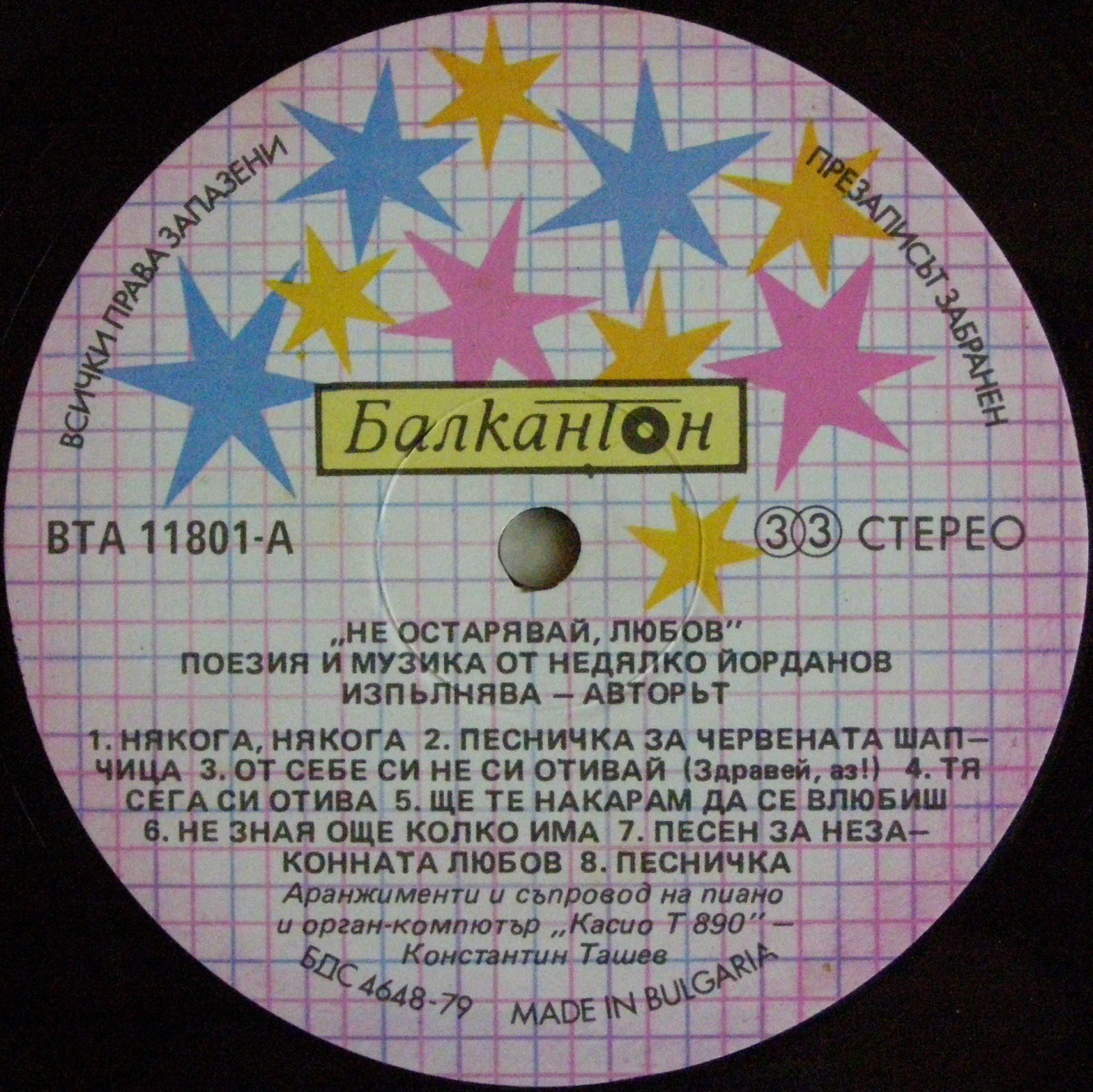 Поезия и музика от Недялко ЙОРДАНОВ. «Не остарявай, любов»