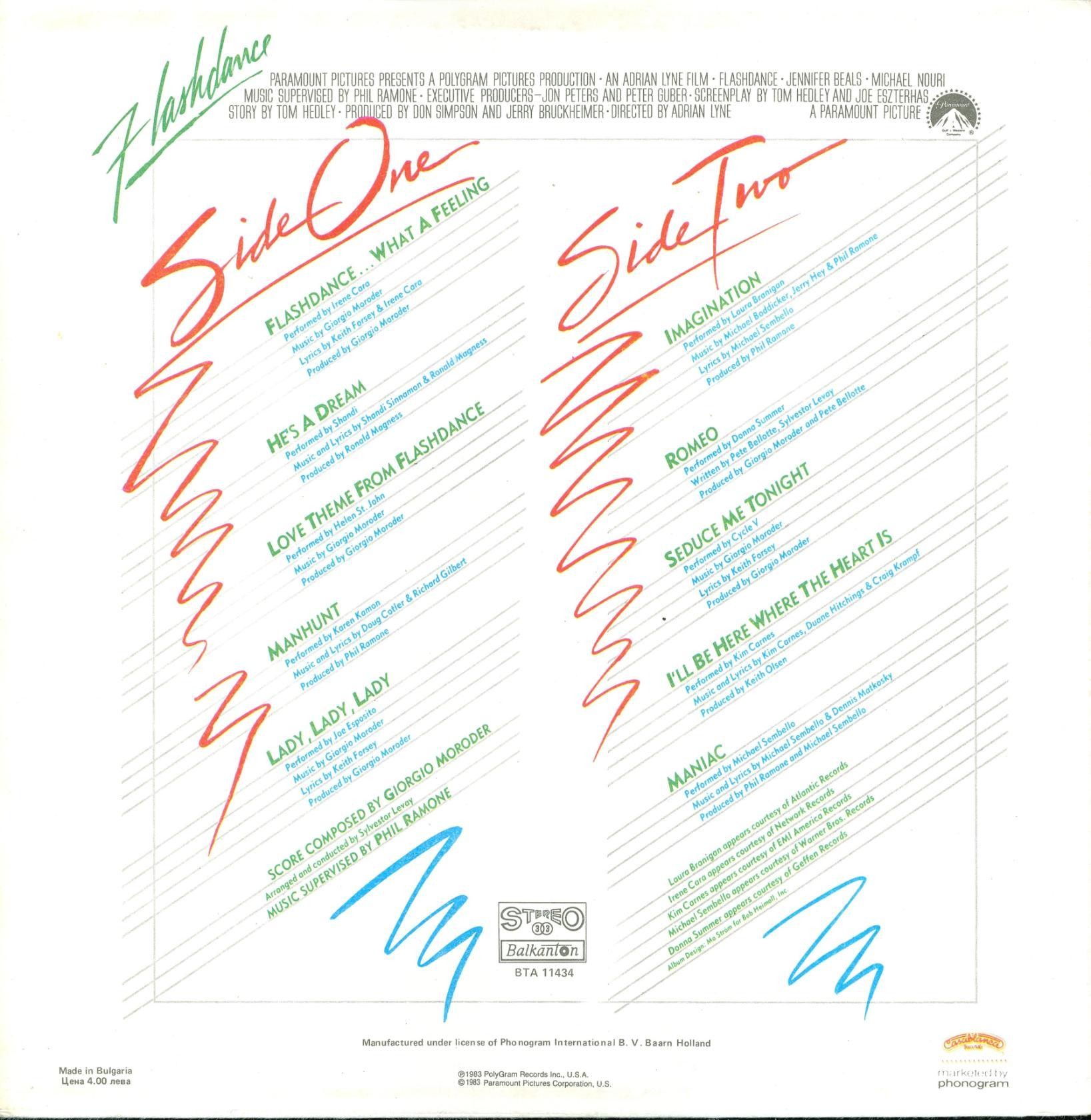 Flashdance (Original Soundtrack From The Motion Picture)