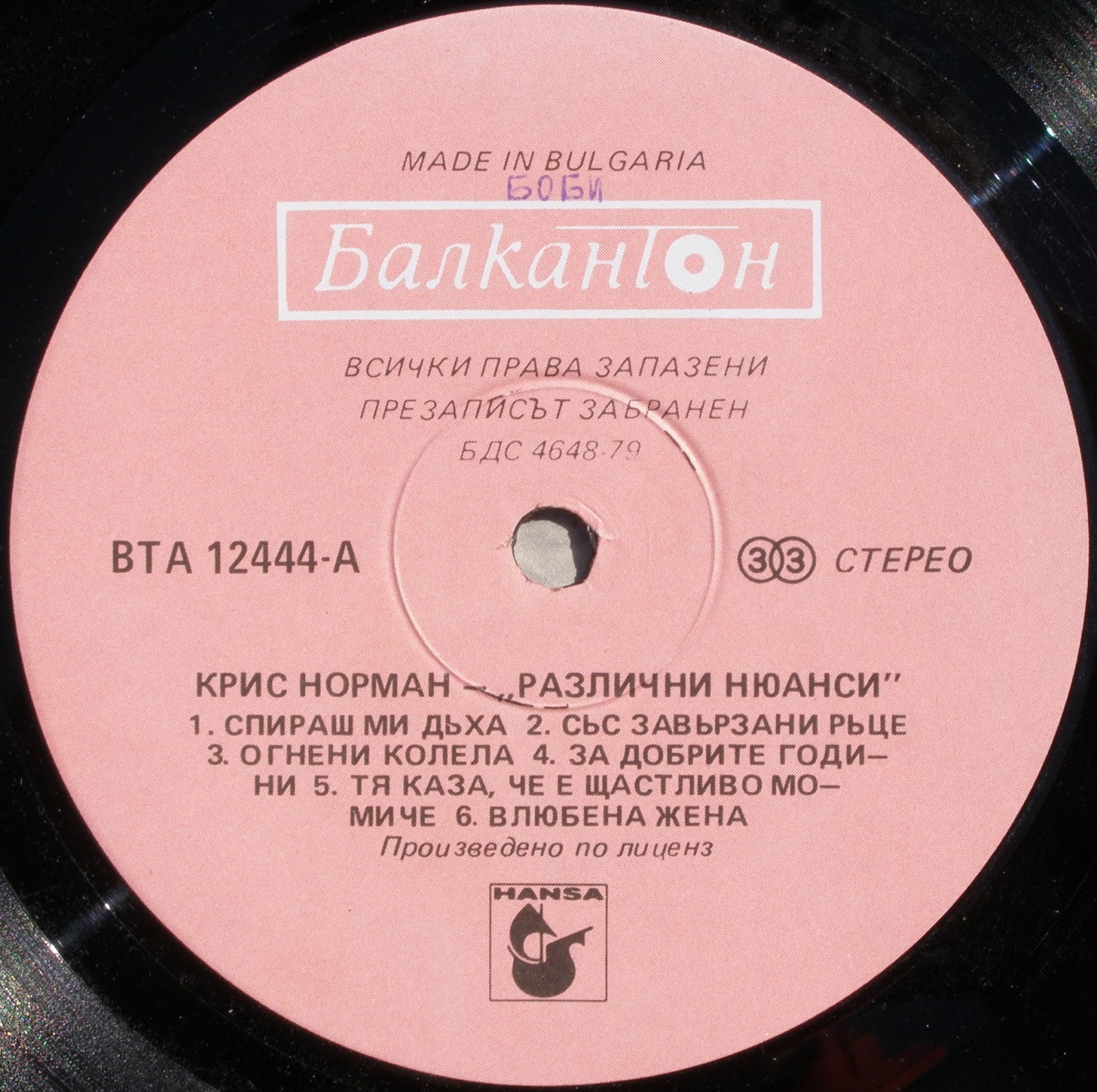 Chris NORMAN. «Different Shades»