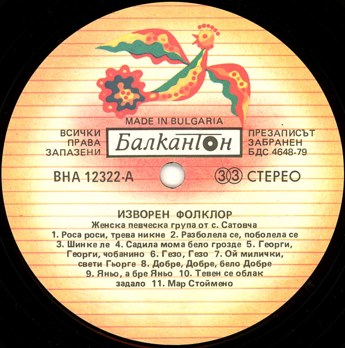 Изворен фолклор от Сатовча и Долен