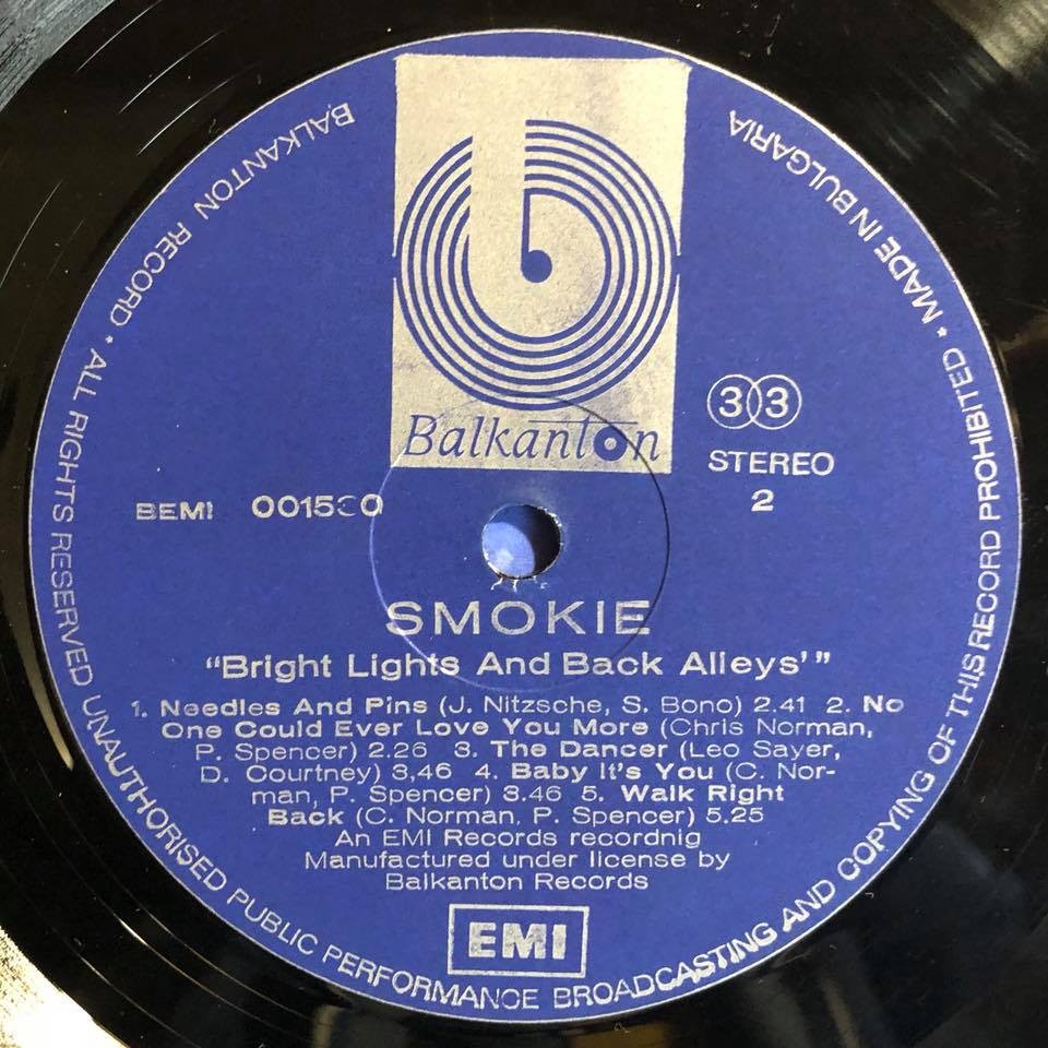 Smokie. Bright Lights & Back Alleys