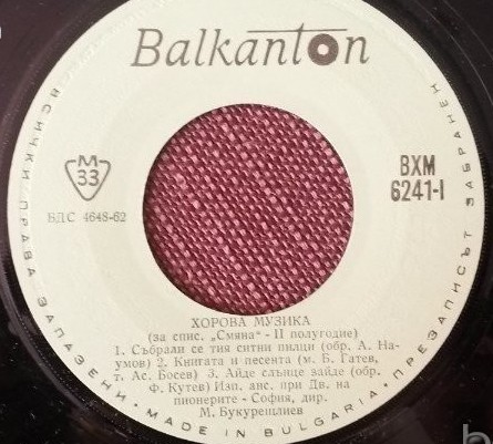 Хорова музика (за спис. "Смяна" '70 - 2 полугодие)