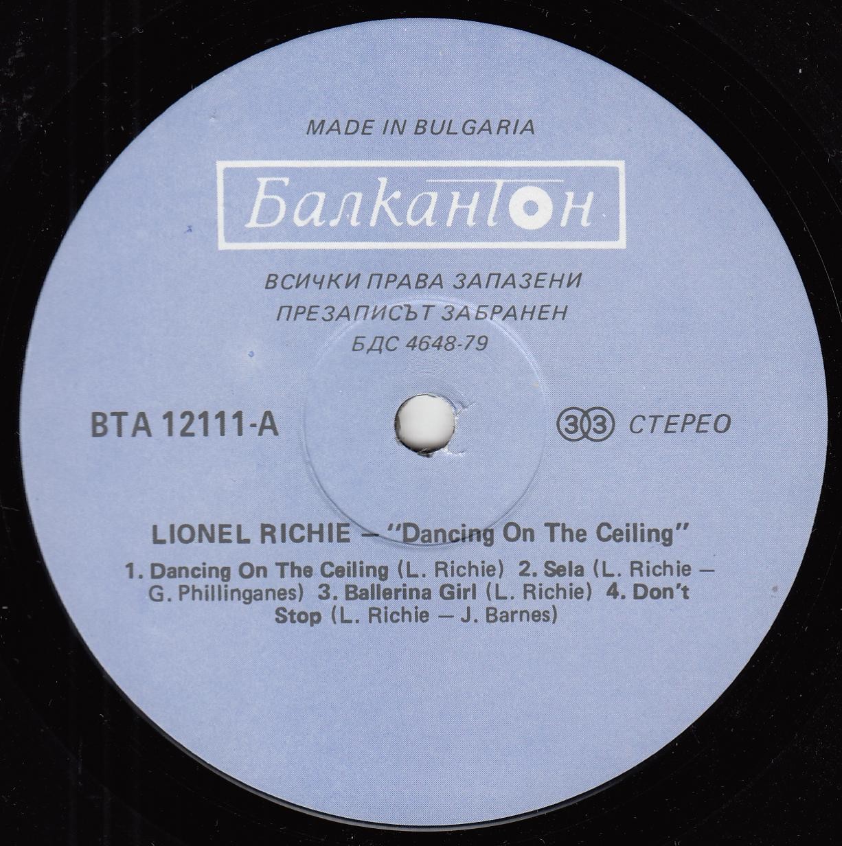 Lionel Richie – Dancing On The Ceiling