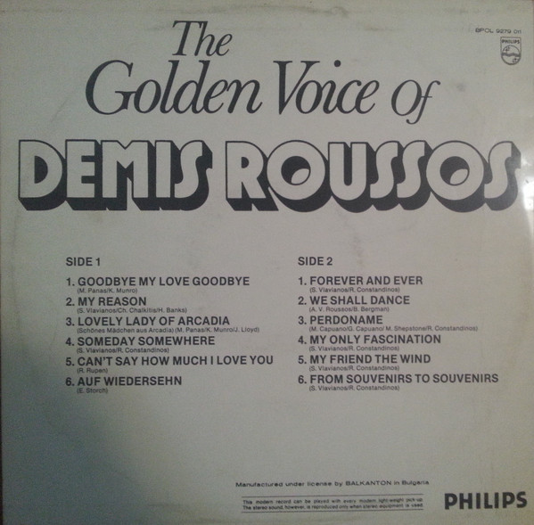 The Golden Voice Of Demis Roussos