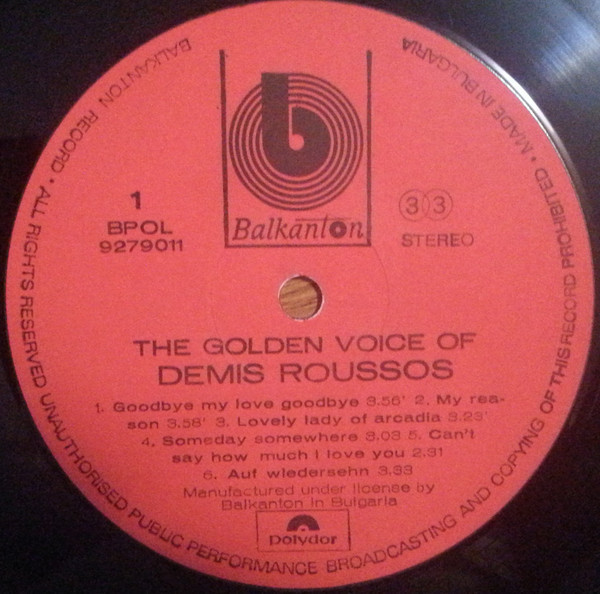 The Golden Voice Of Demis Roussos