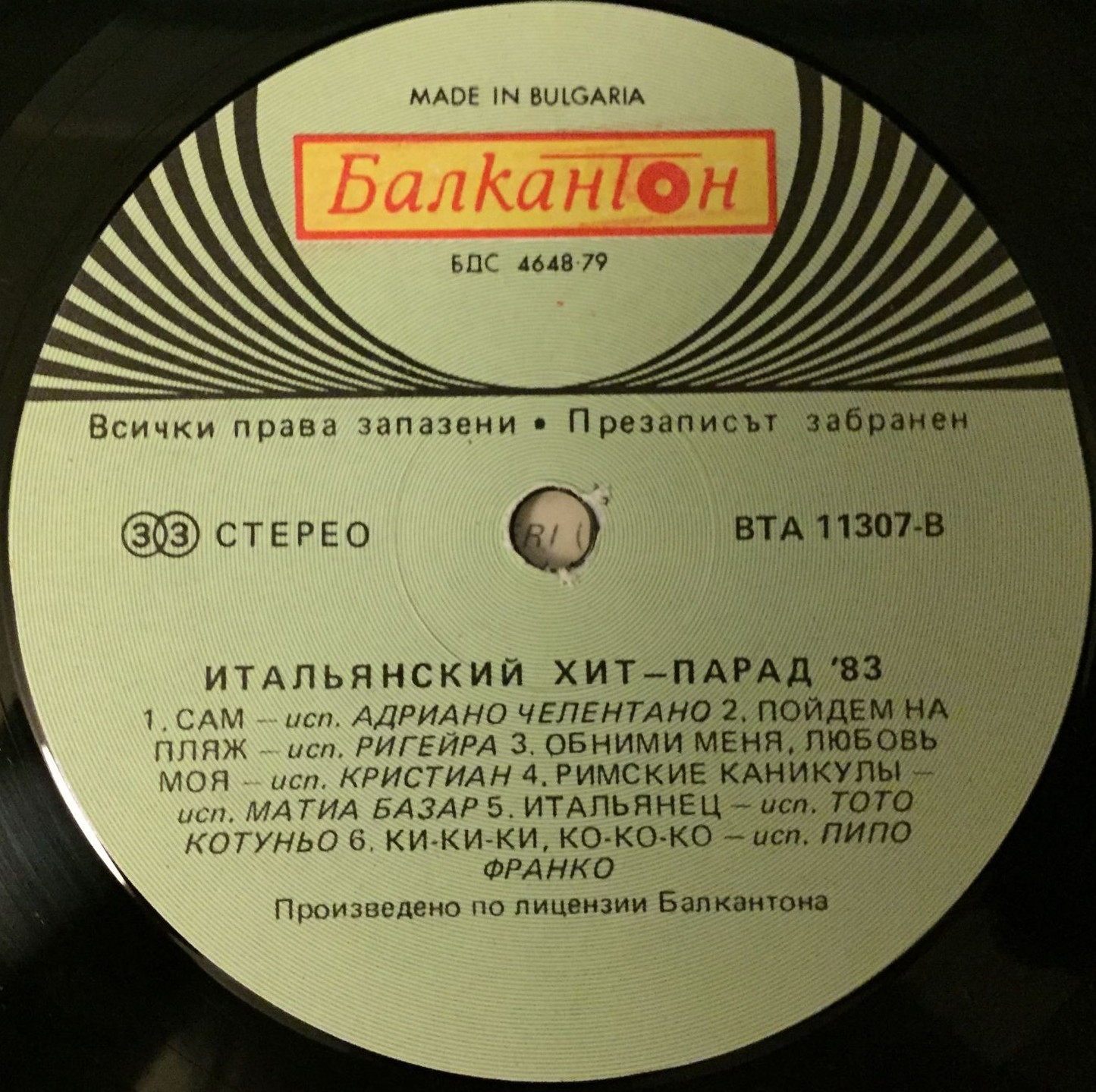 Италиански хит-парад '83