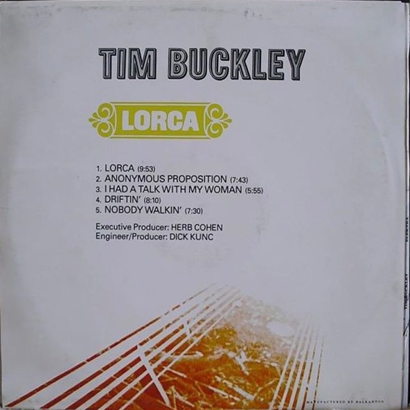 Tim Buckley. Lorca