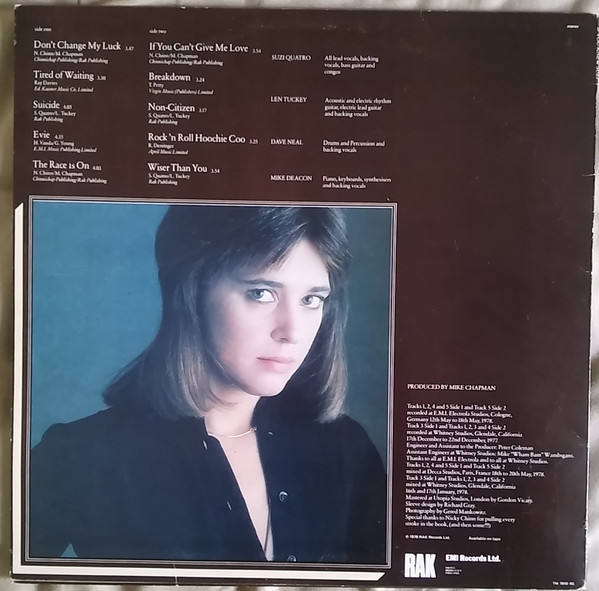 Suzi Quatro. "If you knew Suzi"