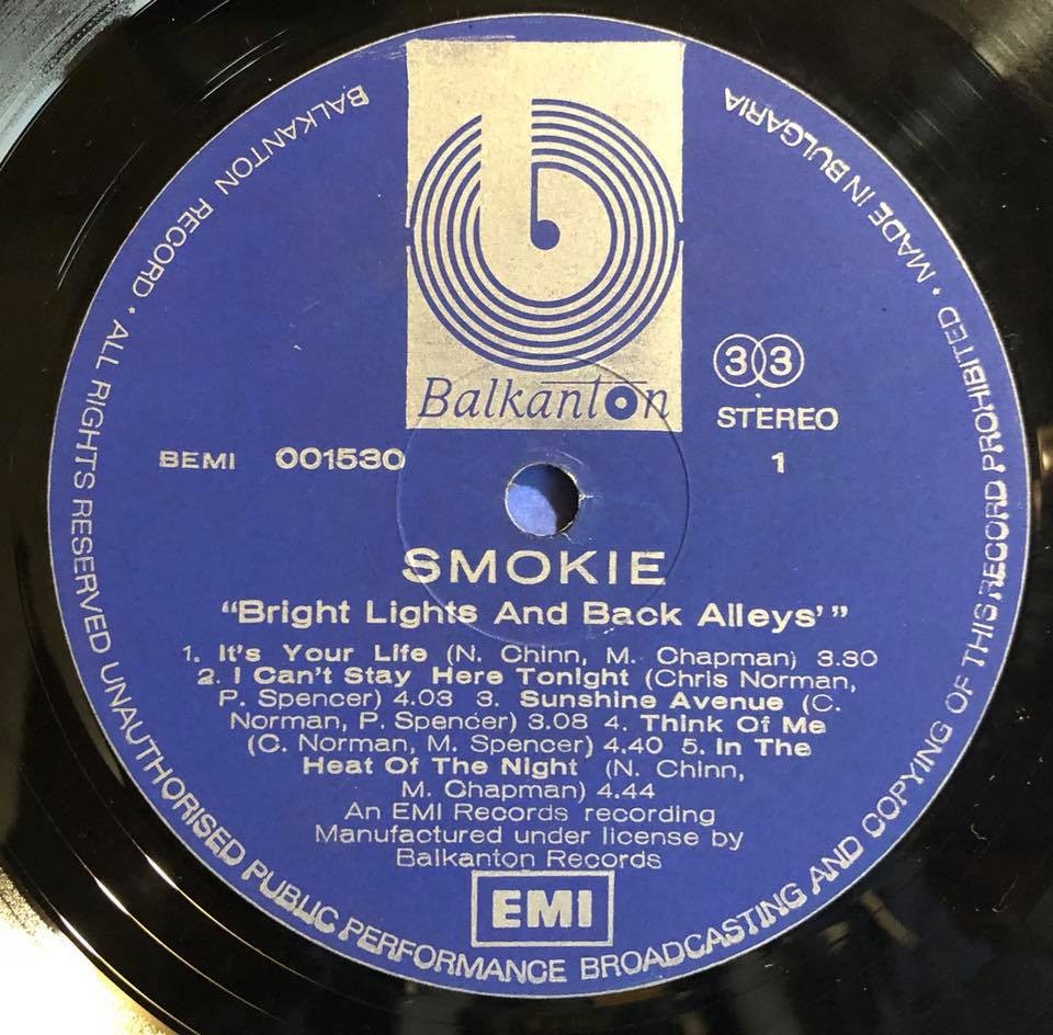 Smokie. Bright Lights & Back Alleys