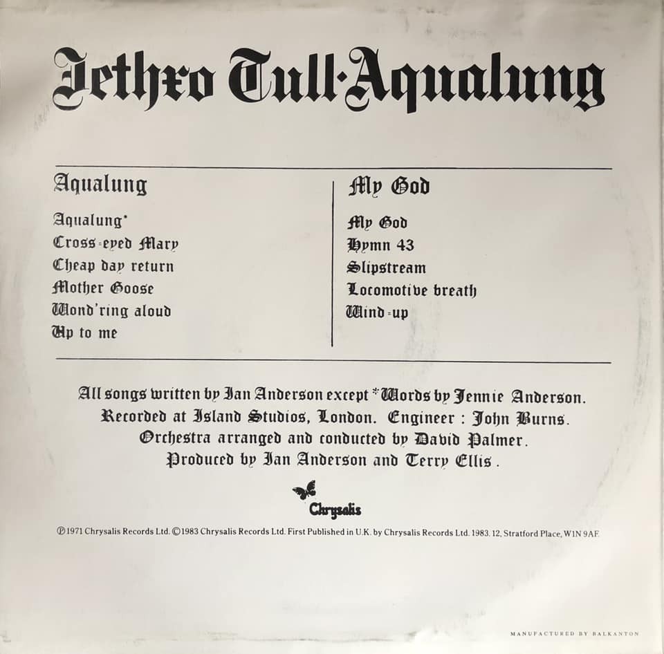 Jethro Tull. Aqualung