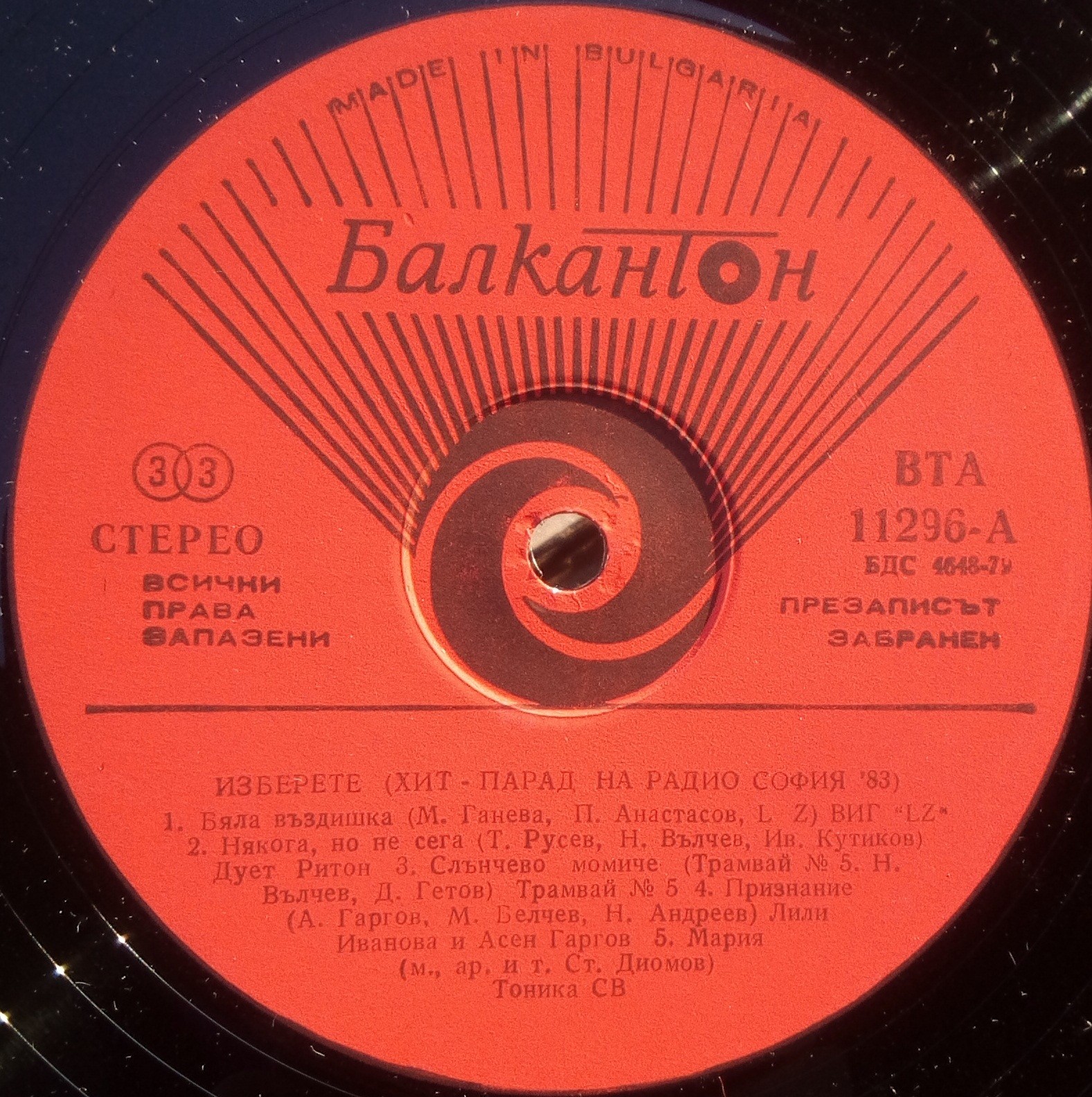 Изберете. Хит-парад на радио София '83