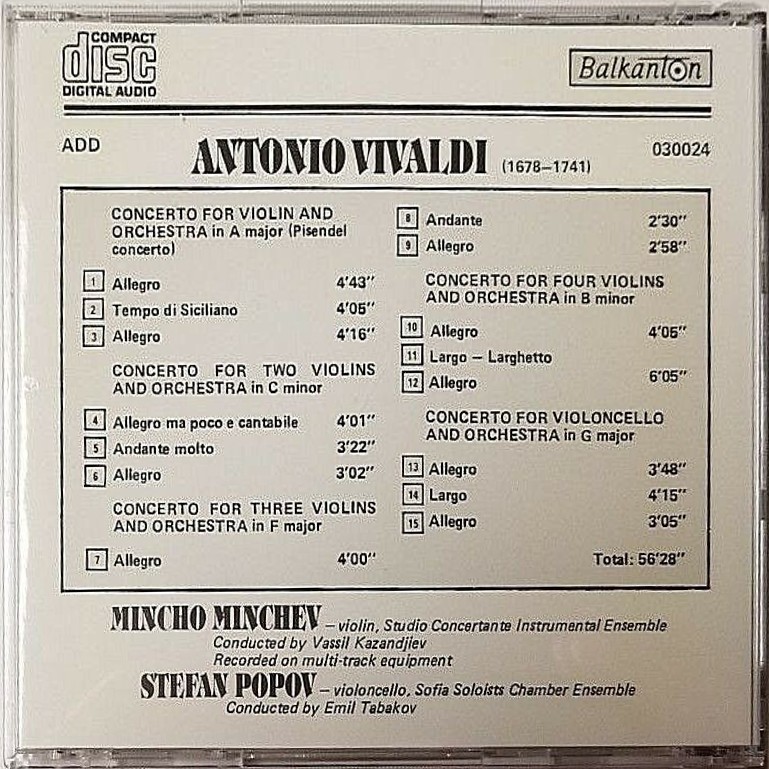 ANTONIO VIVALDI