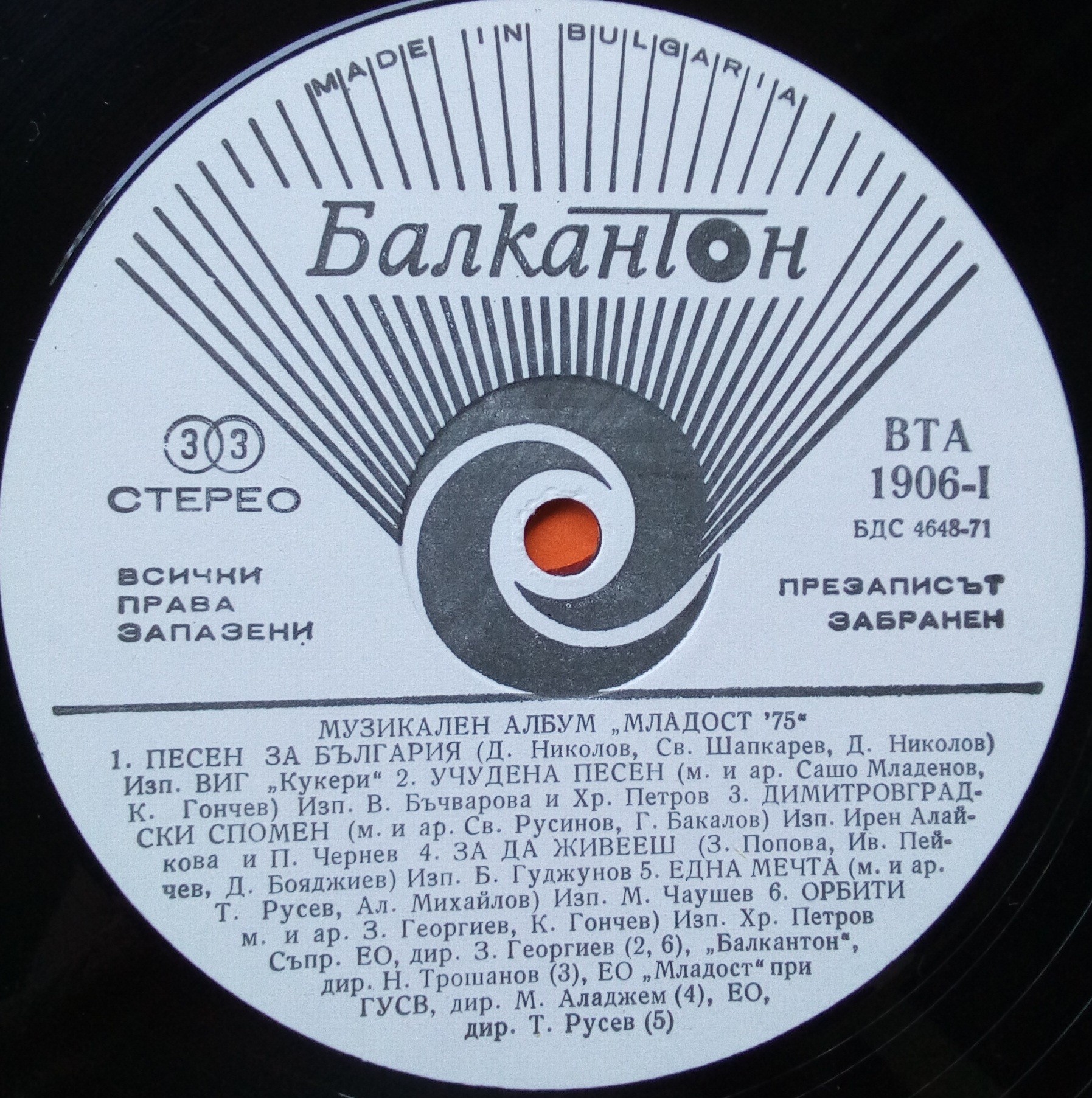 Музикален албум "Младост 1975"