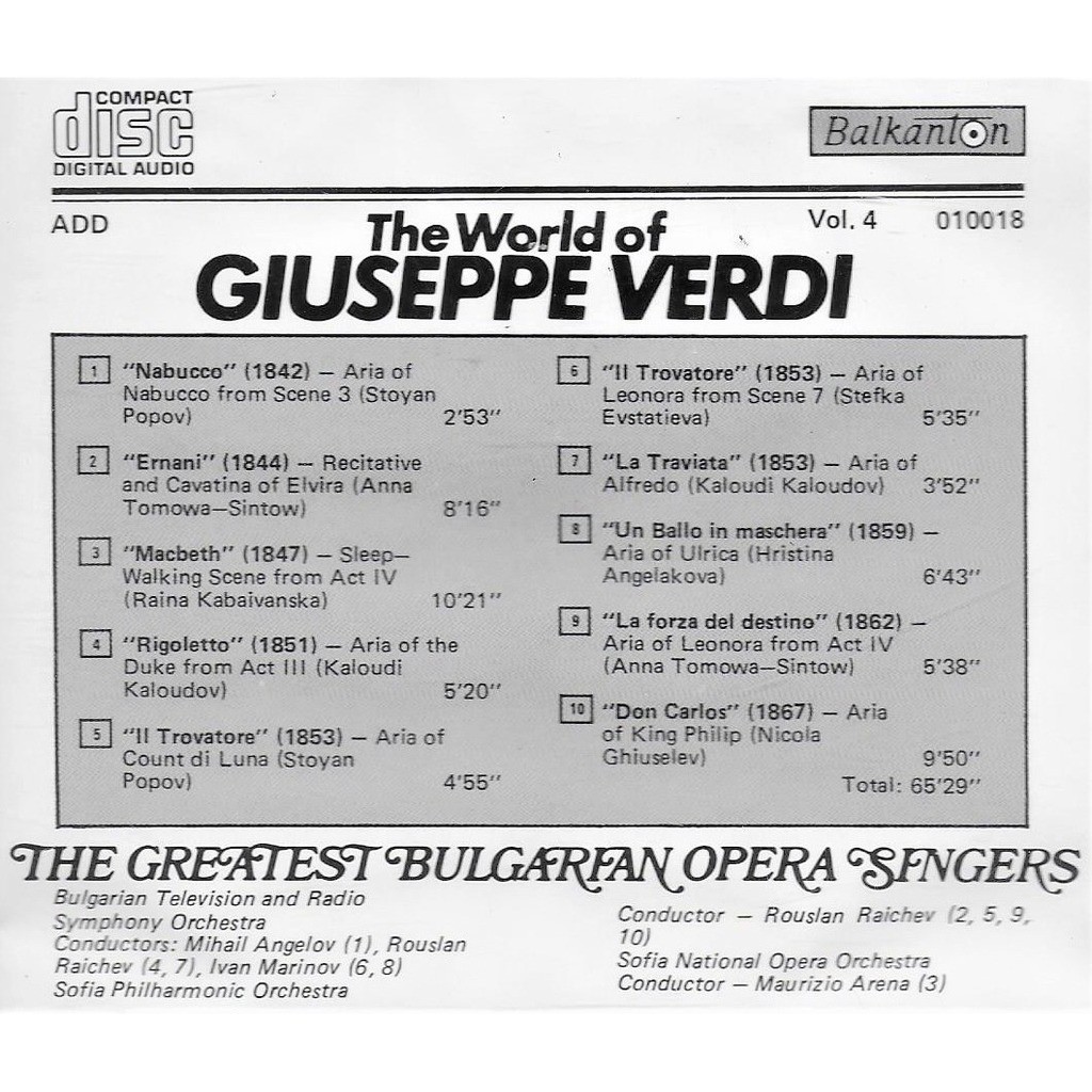 The World of Guiseppe Verdi. Vol. 4