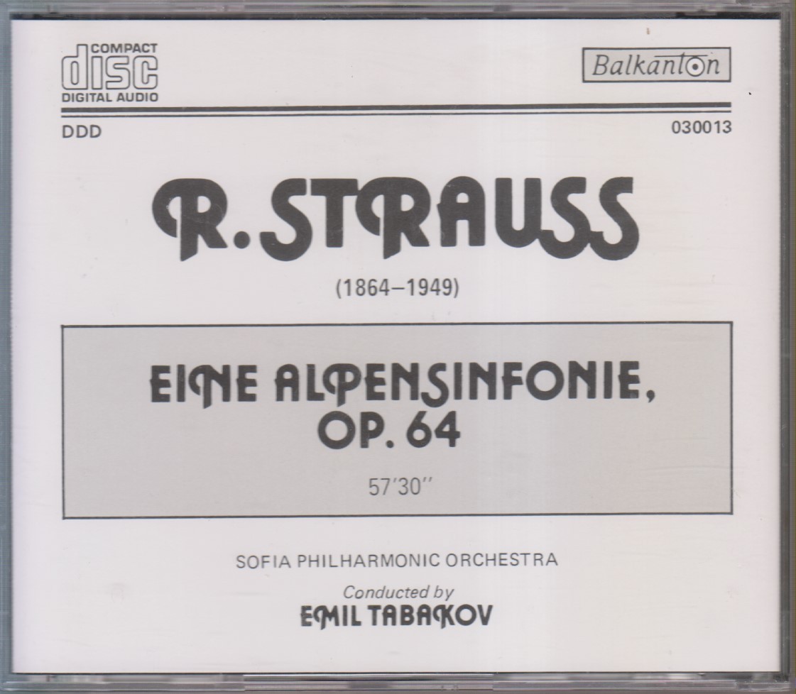 R. STRAUSS. Eine Alpensinfonie, op. 64