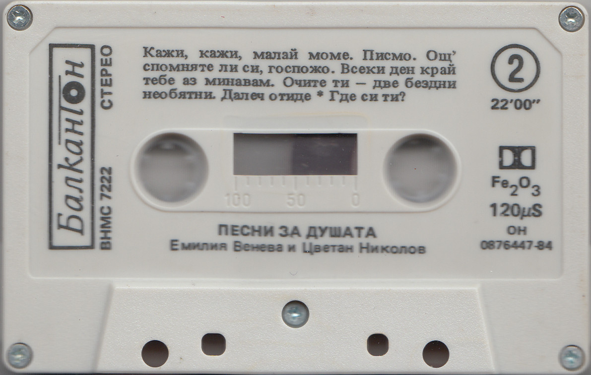 Песни за душата. Емилия ВЕНЕВА и Цветан НИКОЛОВ