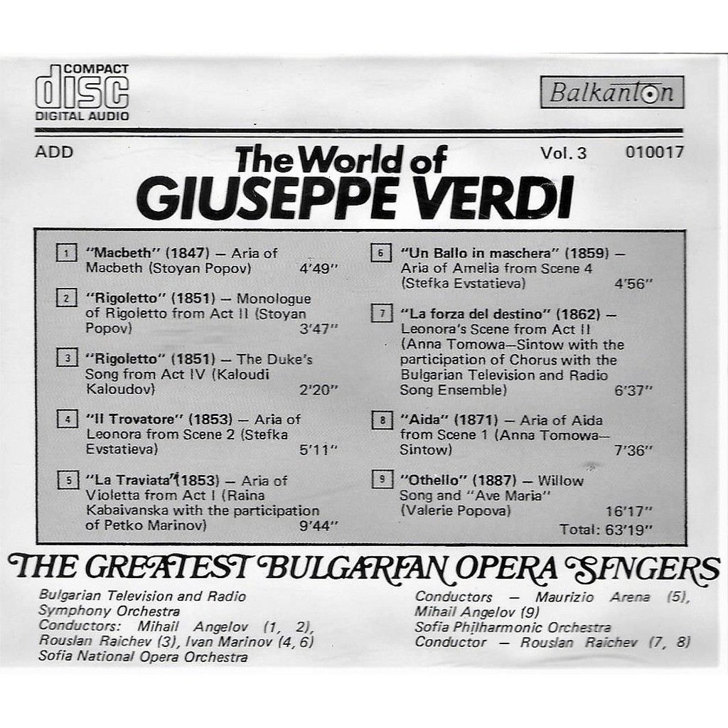 The World of Giuseppe Verdi. Vol. 3