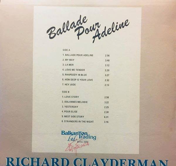 Ballade pour Adeline. Richard Clayderman - klavier
