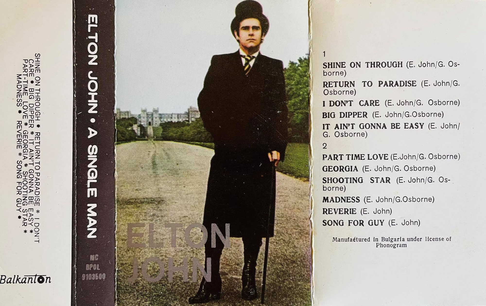 Elton JOHN. A Single Man