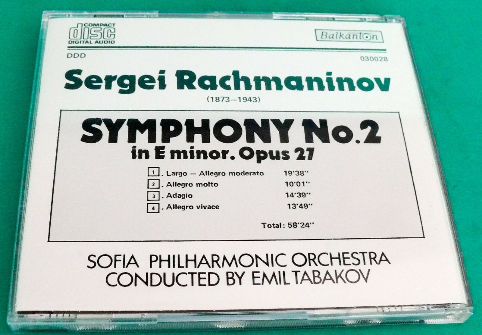 SERGEI RACHMANINOV. Symphony № 2 in E minor, op. 27