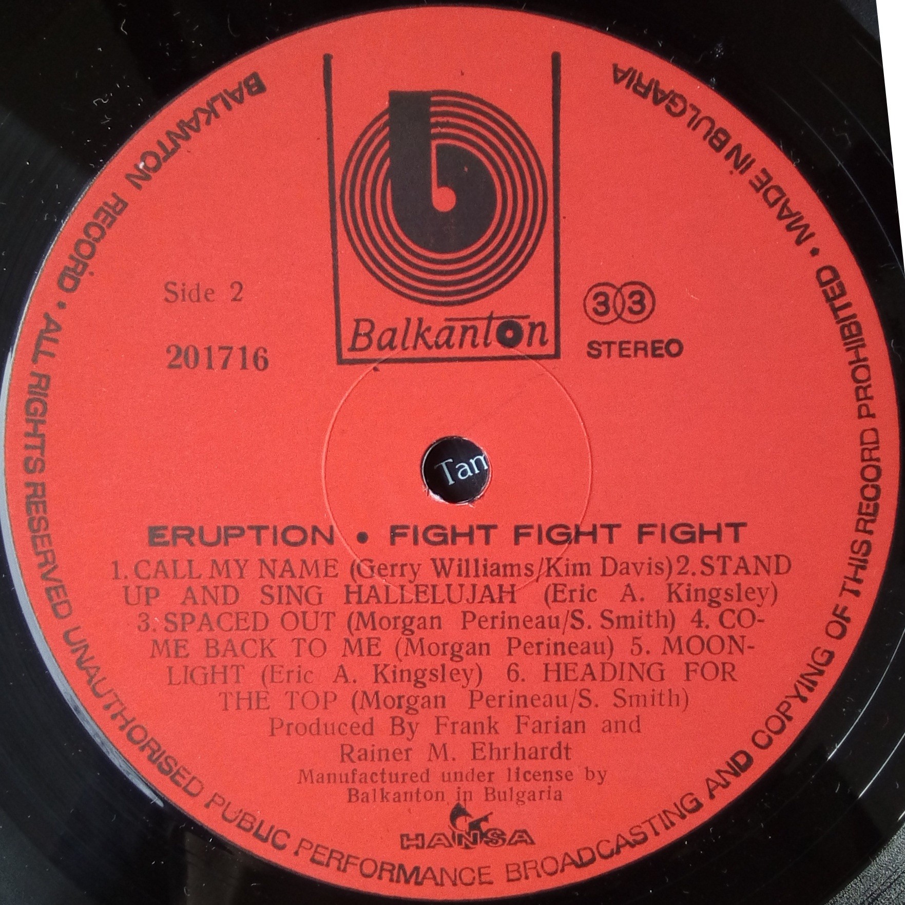 ERUPTION. Fight fight fight