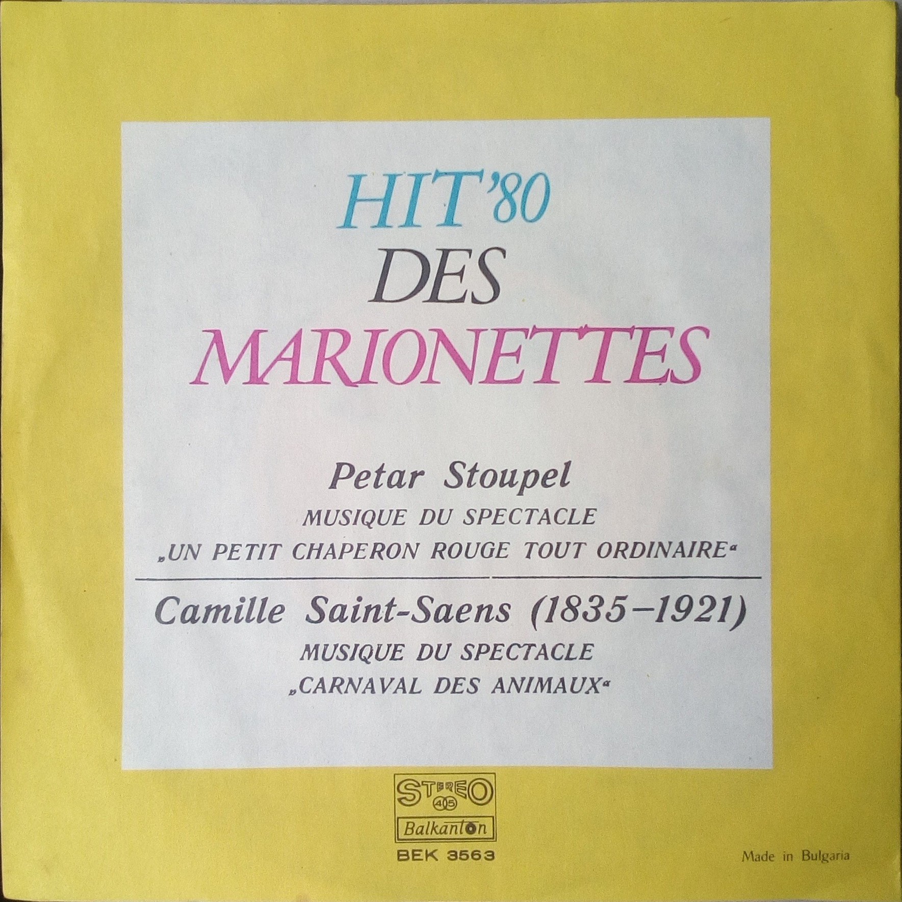 HIT'80. Des marionettes