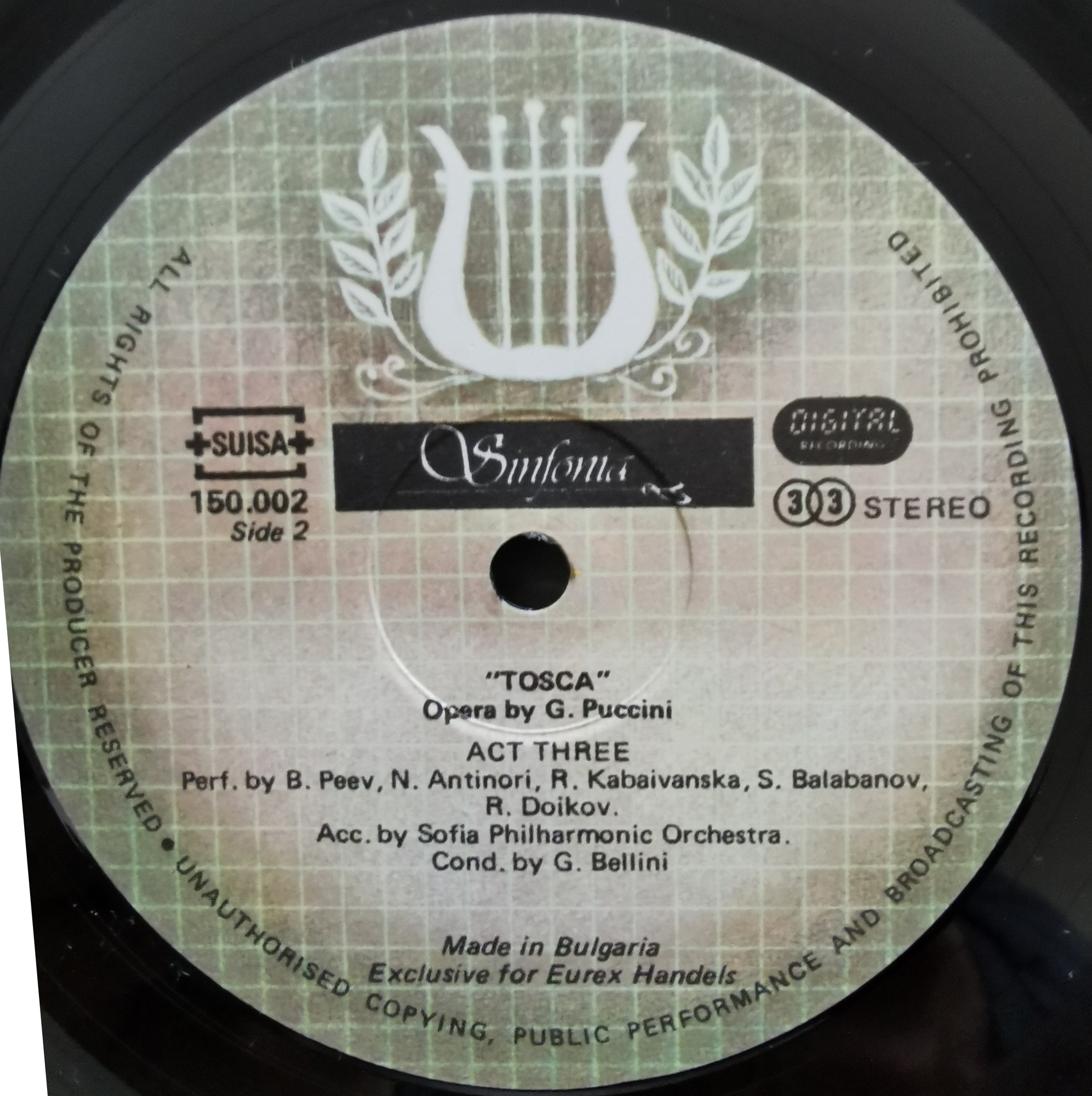 Дж. Пучини. "Тоска", опера