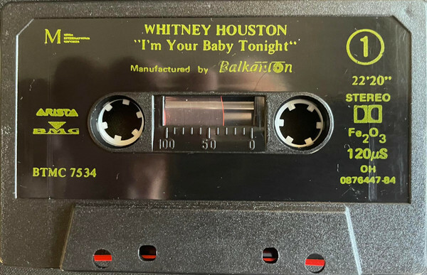 Whitney Houston ‎– I'm Your Baby Tonight