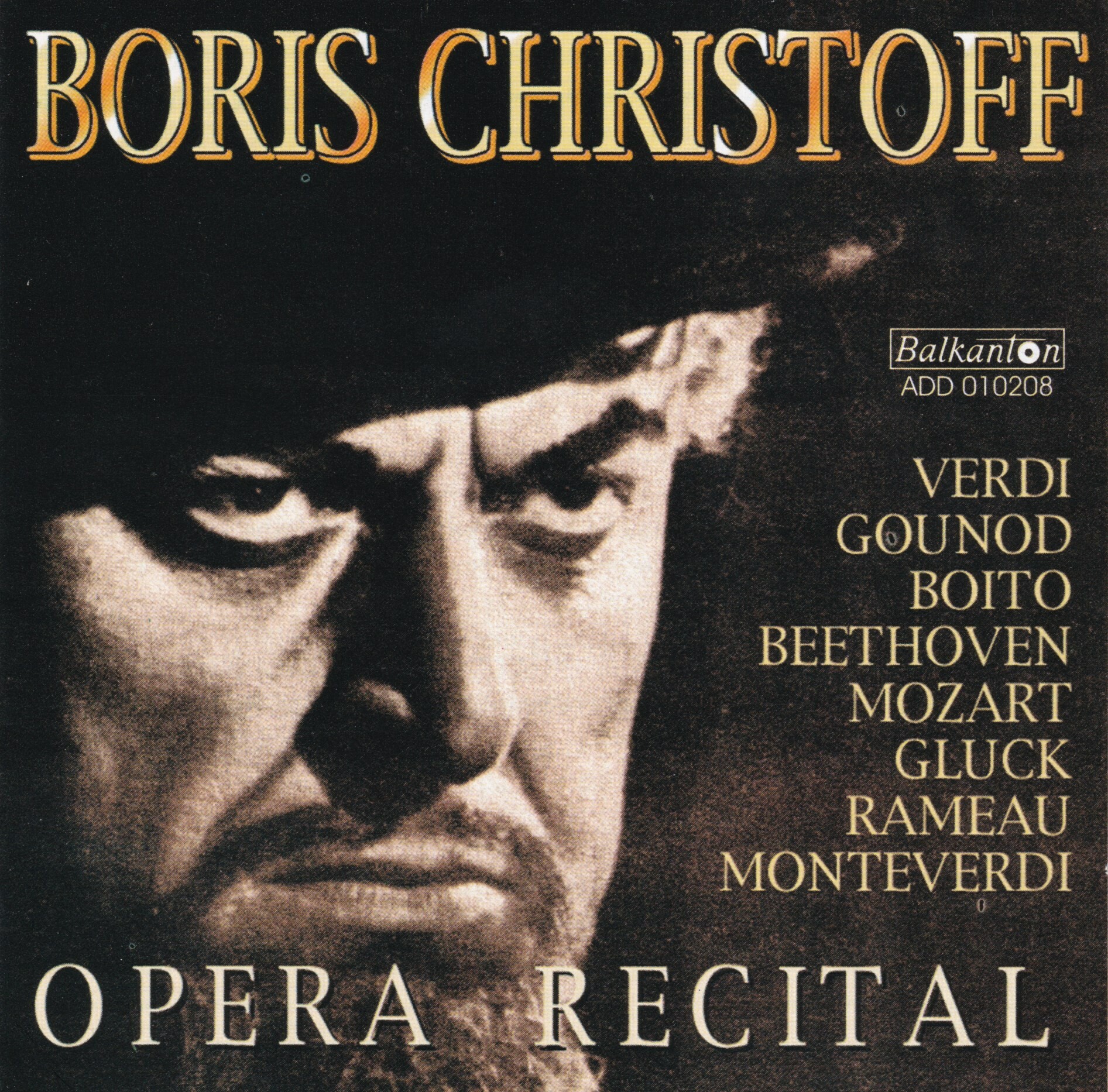 Boris Christoff. Opera recital