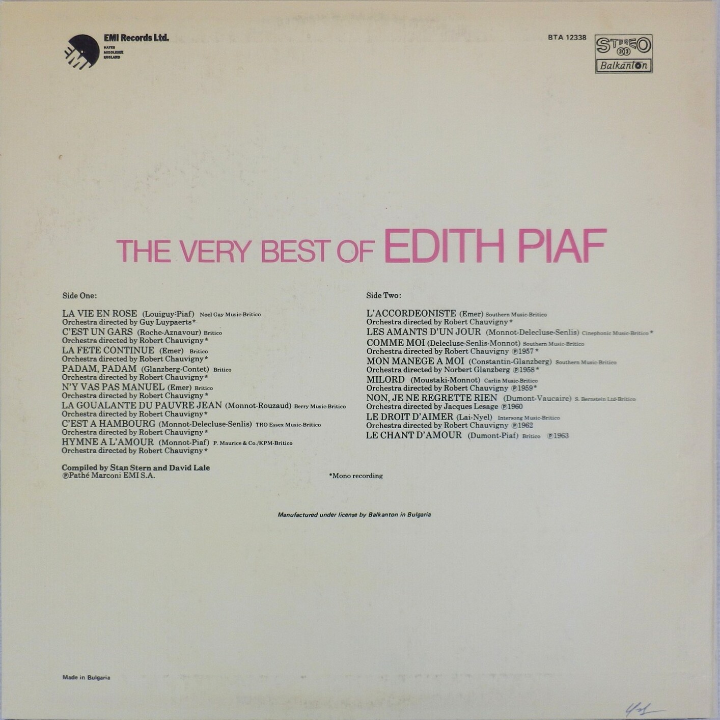 Най-доброто от Едит Пиаф