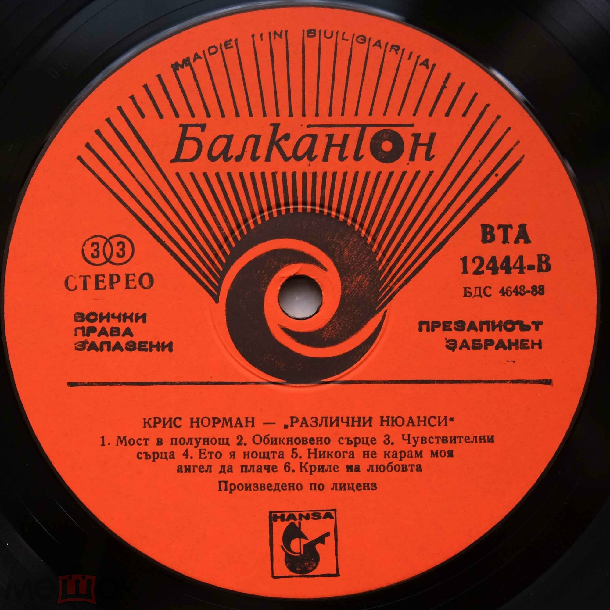 Chris NORMAN. «Different Shades»
