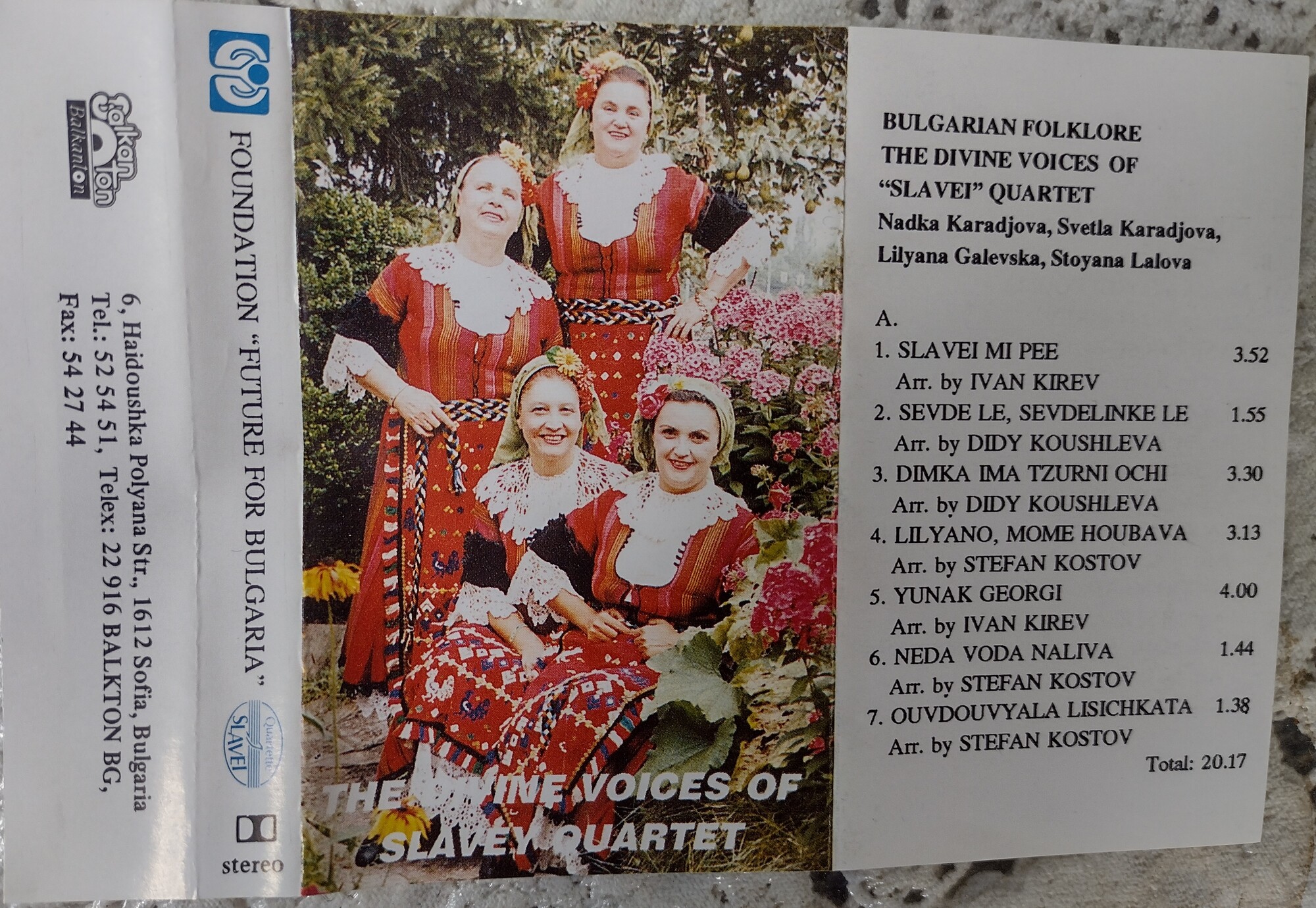 The divine voices of "Slavei" quartet
