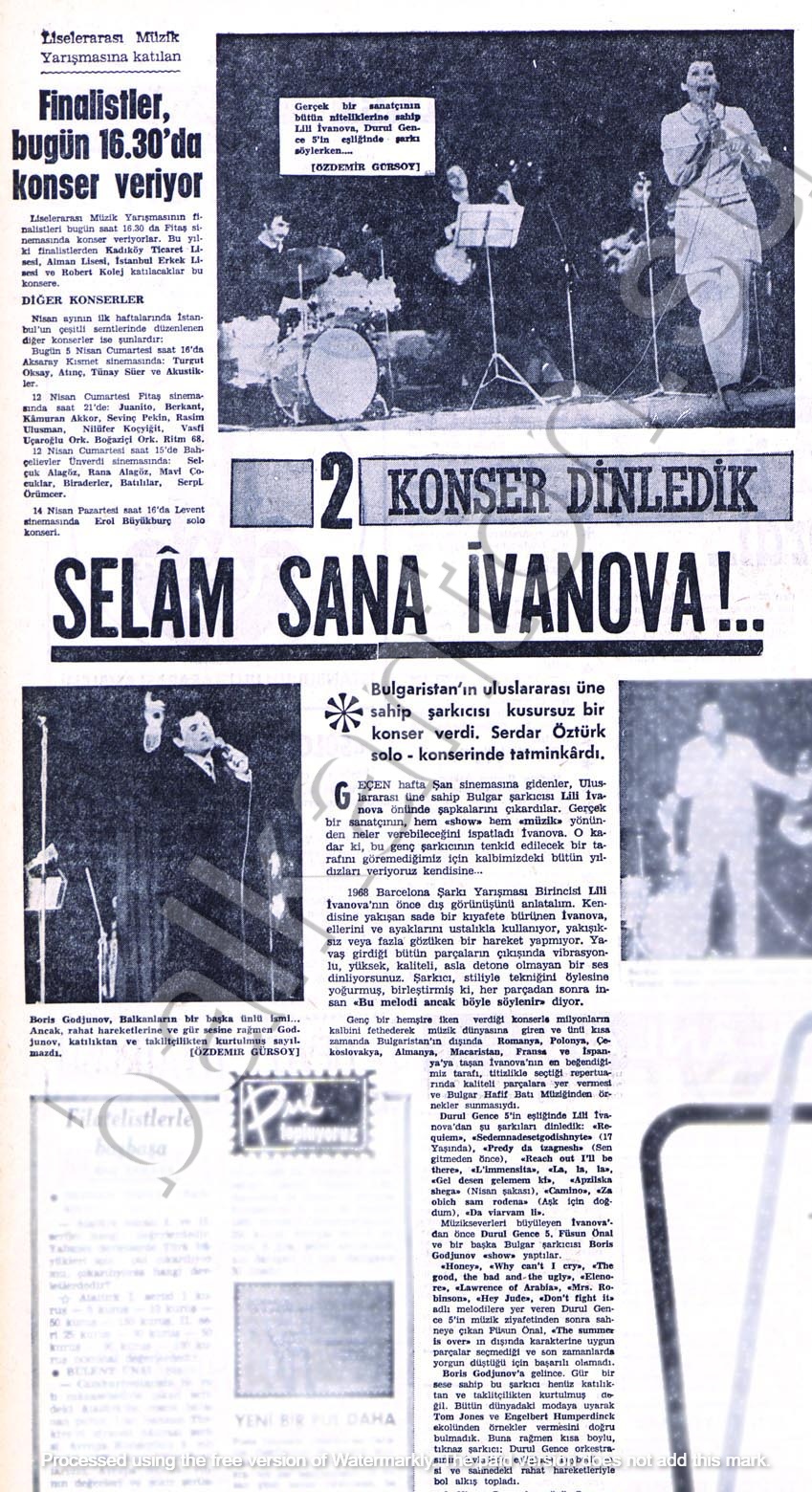 Selam sana Ivanova! (Лили Иванова, Борис Гуджунов)