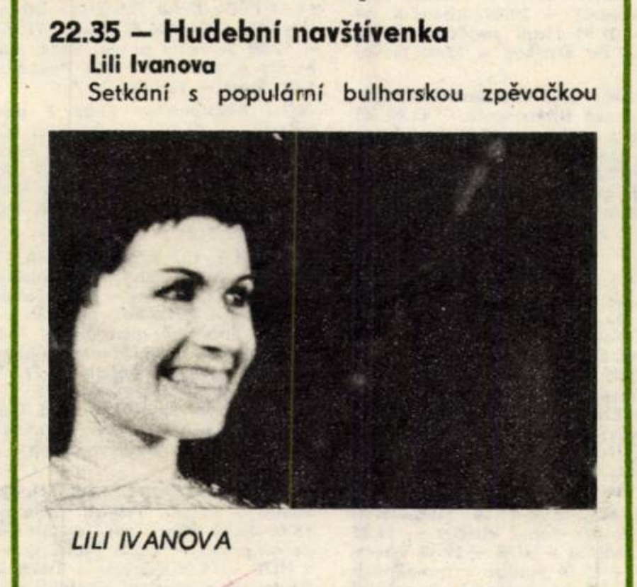 HUDEBNÍ NAVŠTÍVENKA - LILI IVANOVA (Лили Иванова)